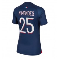 Paris Saint-Germain Nuno Mendes #25 Heimtrikot Frauen 2023-24 Kurzarm